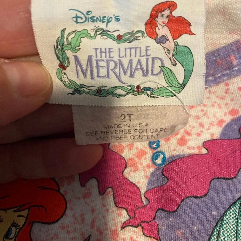 Rare Vintage 90’s Disney The Little Mermaid Sleeveless Dress 2T